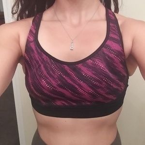 💥SOLD💥 Medium Support Pink Pattern Sports Bra